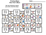 Finding Slope Activity: New Year's Math Maze