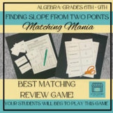Finding Slope From Two Points: Algebra matching game