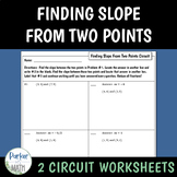 Finding Slope From Two Points CIRCUIT WORKSHEETS