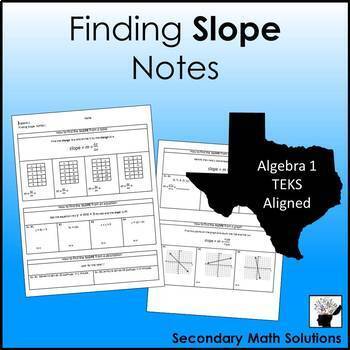 Preview of Finding Slope Notes