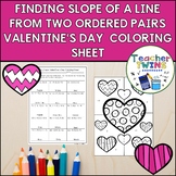 Finding Slope of a Line from Two Ordered Pairs Valentine's