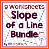 Finding Slope Worksheets Bundle