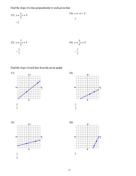 Finding Slope and Graphing Linear Equations Worksheets | TpT
