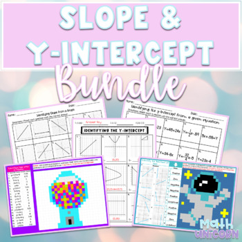 Preview of Finding Slope and Y-Intercept Bundle
