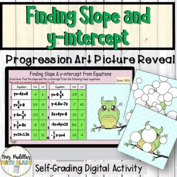 Preview of Finding Slope and y-intercept from Equations Digital Activity 