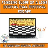 Finding Slope of a Line Digital Fall Festival Escape Room