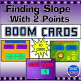 Finding Slope with 2 Points Boom Cards