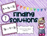 Finding Solutions to Equations