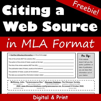 How To Cite Your Sources Worksheets Teaching Resources Tpt
