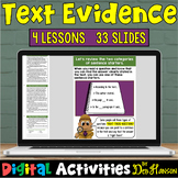 Finding Text Evidence: Four Digital Lessons Compatible wit