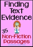Nonfiction Passages- Finding Text Evidence 35 Passages