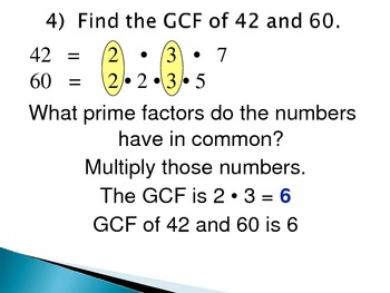 Finding The Greatest Common Factor (PPT) by A R Mathematics | TpT