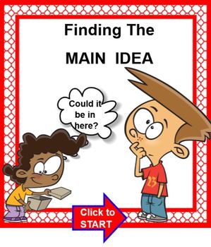 Preview of Finding The Main Idea SMARTBOARD