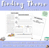Finding Theme in Fiction- Scaffolded Graphic Organizer wit