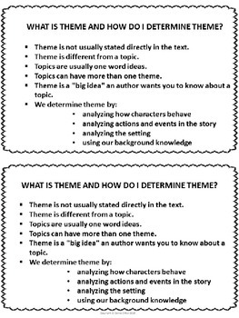 Finding Theme in Literature by An Elementary Place | TpT