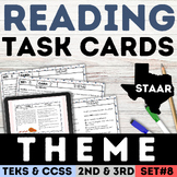 Finding Theme of a Story Task Cards 2nd & 3rd Grade Worksh
