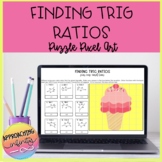 Finding Trigonometric Ratios Puzzle Pixel Art and Worksheet