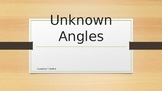 Finding Unknown Angles