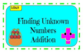 Preview of Finding  Unknown Numbers