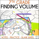 Finding Volume Guided Notes Doodle Math Wheel - Grade 7