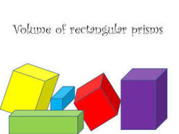 Preview of Finding Volume of Rectangular Prisms