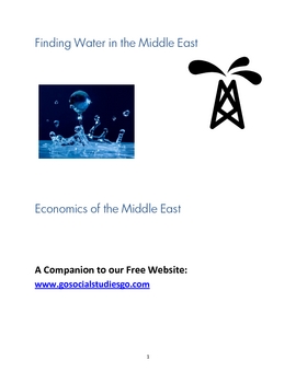 Preview of Finding Water In the Middle East Critical Thinking Lab