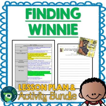 Preview of Finding Winnie by Lindsay Mattick Lesson Plan and Activities