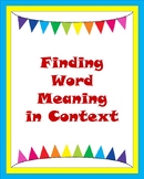 Finding Word Meaning in Context