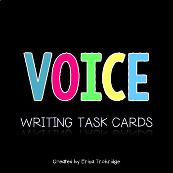 Preview of Finding Your Voice in Writing {Task Cards}
