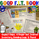Finding a Good FIT Book: Book Inventory, 5 Finger Book Tes