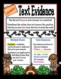 Finding and Citing Text Evidence Poster/Mini-Anchor Chart
