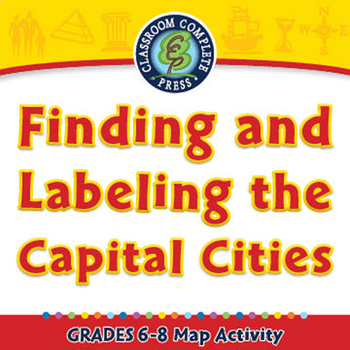 Preview of Finding and Labeling the Capital Cities - Activity - NOTEBOOK Gr. 6-8