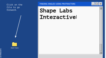 Preview of Finding angles using a protractor Interactive lesson
