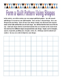 Finding area quilt pattern activity