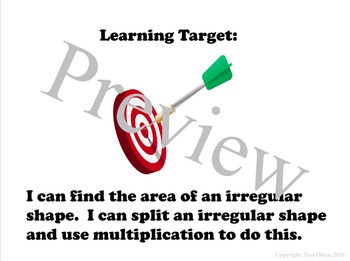 Preview of Finding the Area of Irregular Shapes