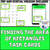 Finding the Area of Rectangles Task Cards
