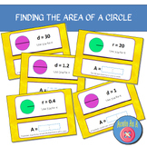 Finding the Area of a Circle - Digital Boom Cards™