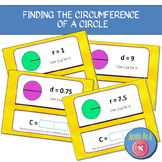 Finding the Circumference of a Circle - Digital Boom Cards™