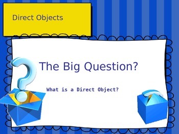Preview of Finding the Direct Object