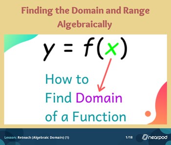 Preview of Finding the Domain of a Function Algebraically