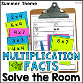 Multiplication Facts - Solve the Room Summer Math Activity