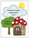 Finding the Greatest Common Factor File Folder Game