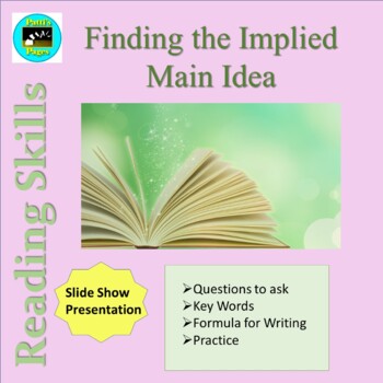 Preview of Reading Skills: Finding the Implied Main Idea Distance Learning