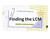 Finding the LCM (Least Common Multiple)