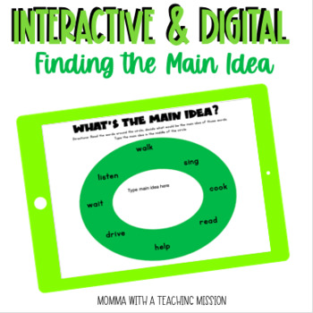 Preview of Finding the Main Idea Google Slides Google Classroom