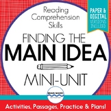 Main Idea and Supporting Details Reading Comprehension (Google Compatible)