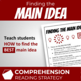 Finding the Main Idea (Reading Comprehension Strategy Lesson)