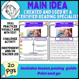 Finding the Main Idea Reading Skill Practice - Created by 