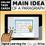 Finding the Main Idea of a Paragraph 2nd Grade Task Cards 