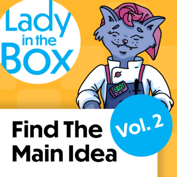 Preview of Finding the Main Idea with Chef Lola Vol. 2 - Boom Cards